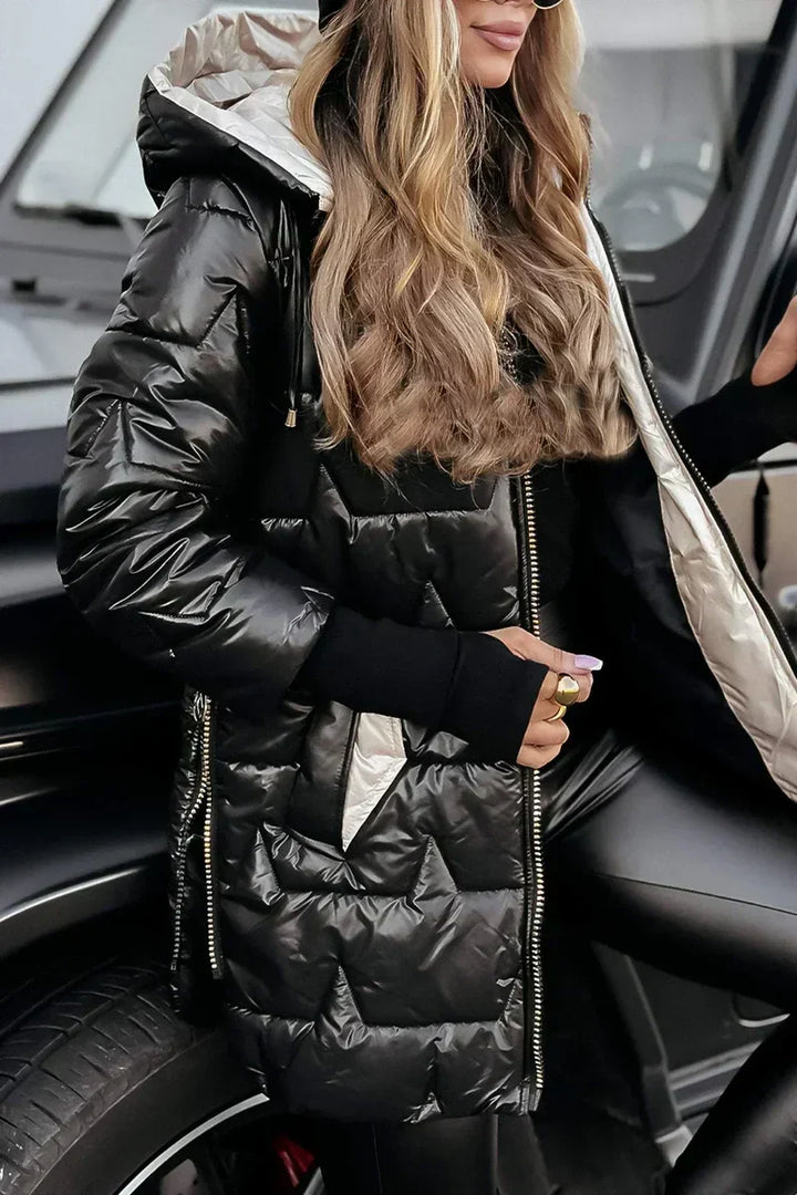 Ayla - Abrigo de invierno acolchado con capucha