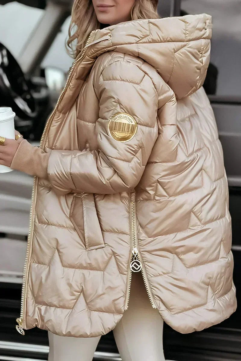 Ayla - Abrigo de invierno acolchado con capucha