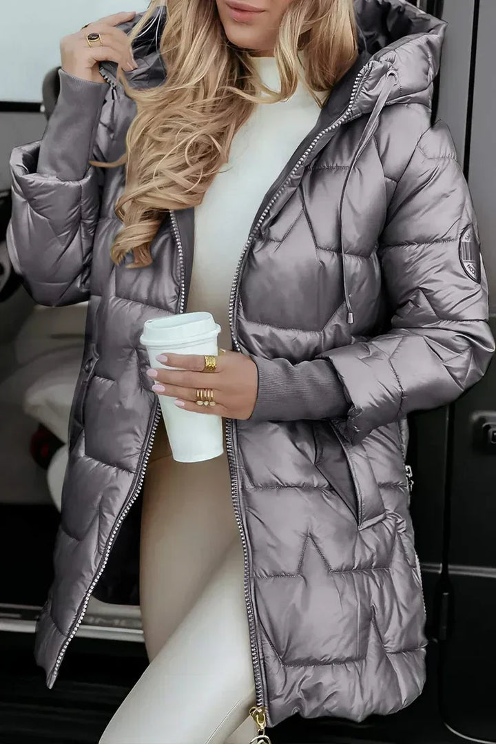 Ayla - Abrigo de invierno acolchado con capucha