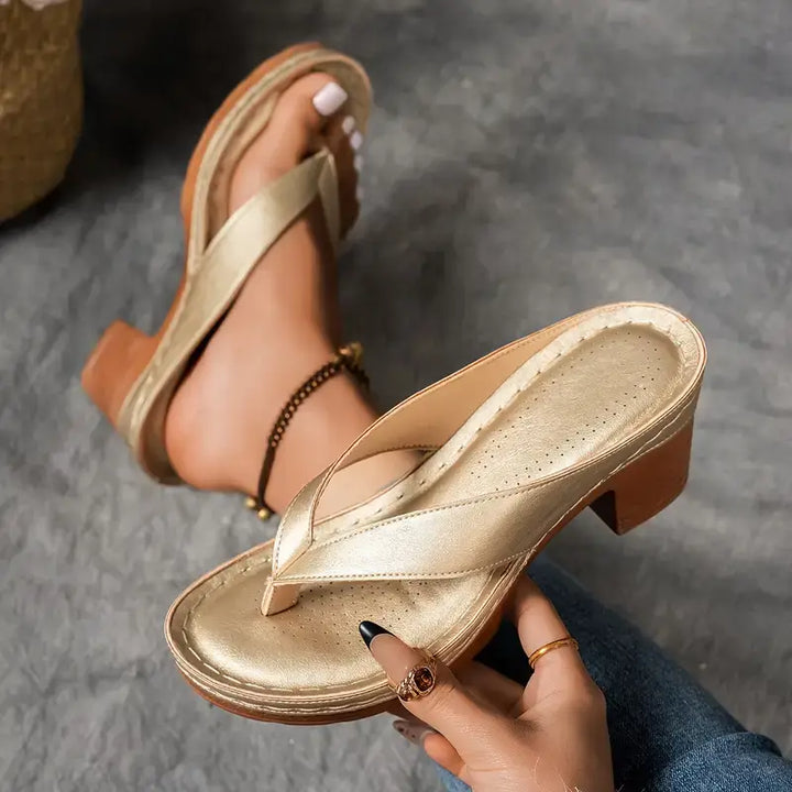 Alouette - Sandalias de tacón con plantilla acolchada