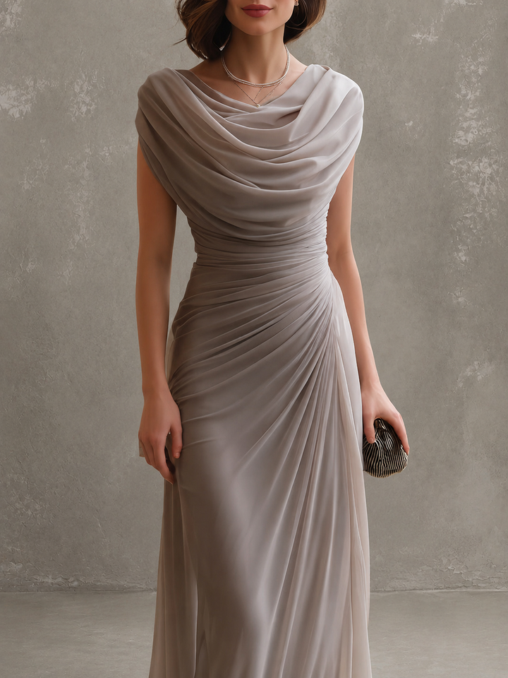 Zorabelle - Vestido maxi drapeado