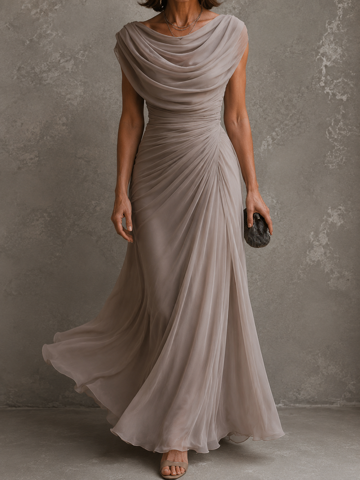 Zorabelle - Vestido maxi drapeado