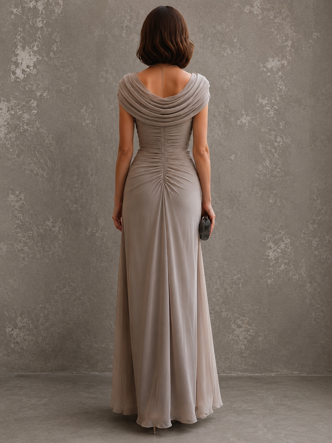Zorabelle - Vestido maxi drapeado