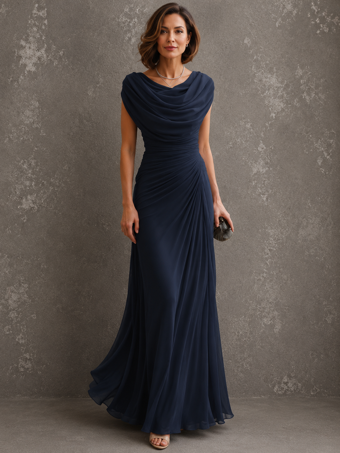 Zorabelle - Vestido maxi drapeado
