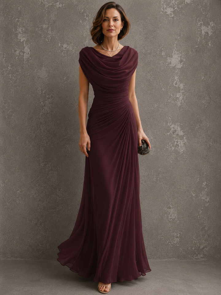 Zorabelle - Vestido maxi drapeado