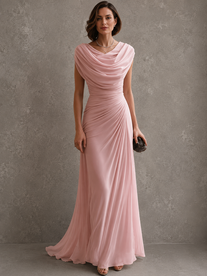 Zorabelle - Vestido maxi drapeado