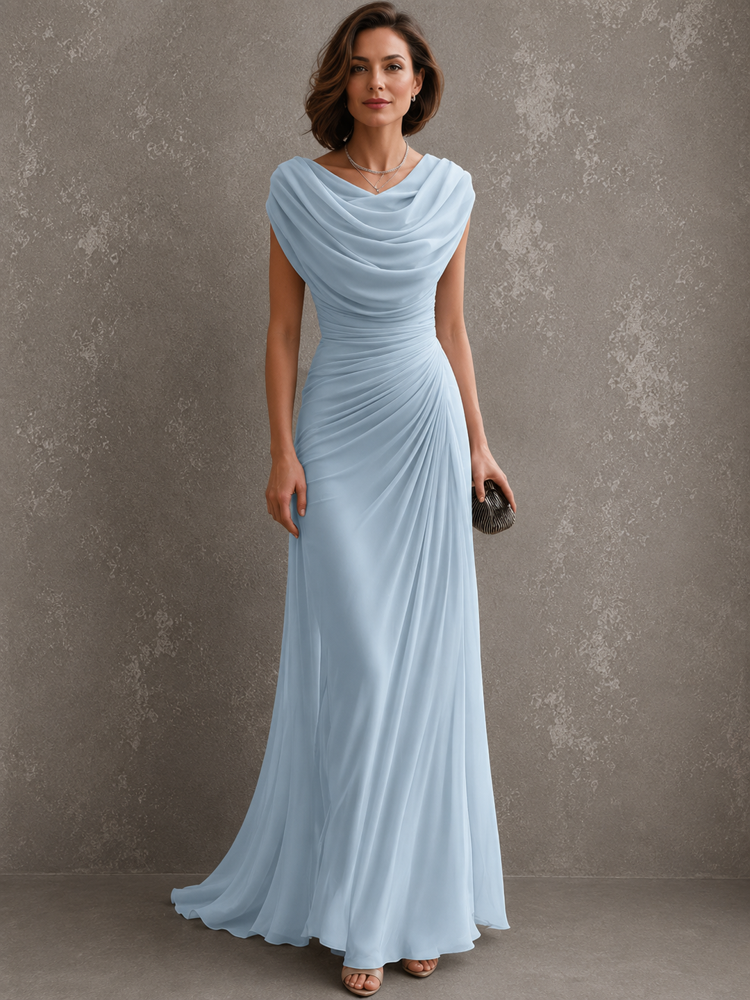 Zorabelle - Vestido maxi drapeado
