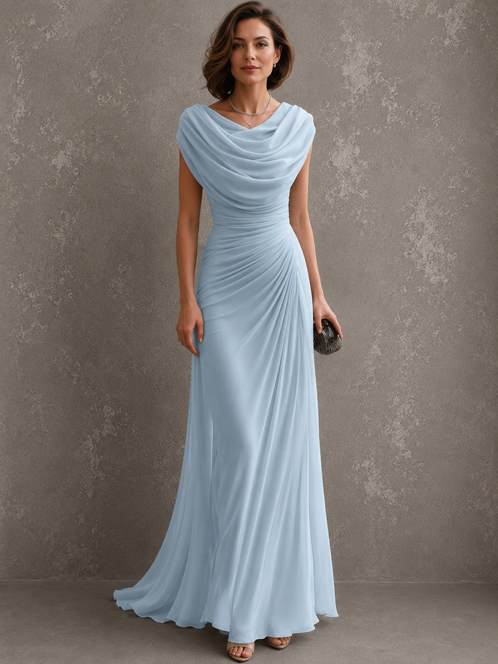 Zorabelle - Vestido maxi drapeado