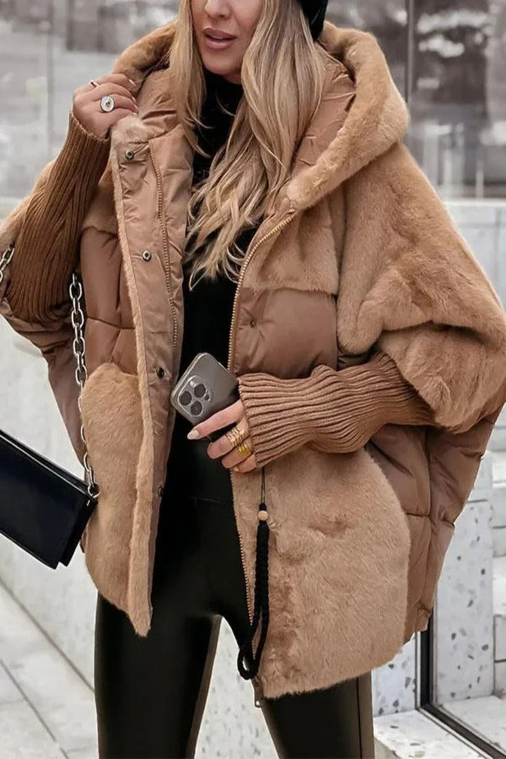 Audra - Chaqueta acolchada de invierno con capucha
