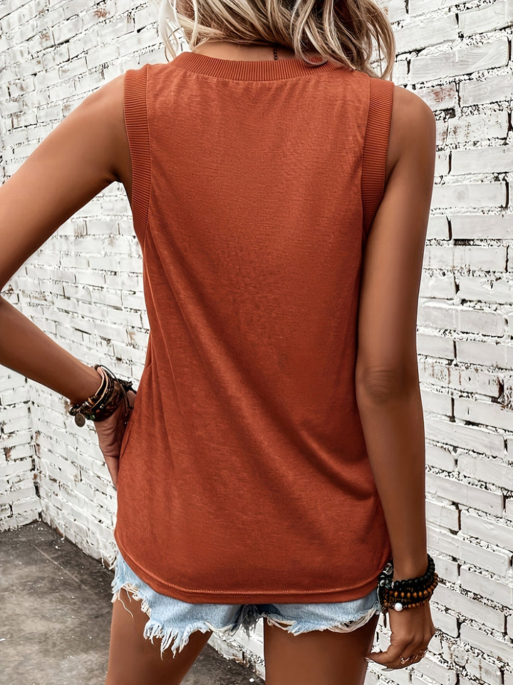 Megan - Camiseta de escote corazón con tacto suave