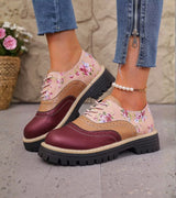 Dagna - Zapatos Oxford florales premium