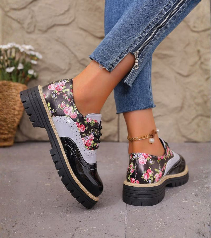 Dagna - Zapatos Oxford florales premium