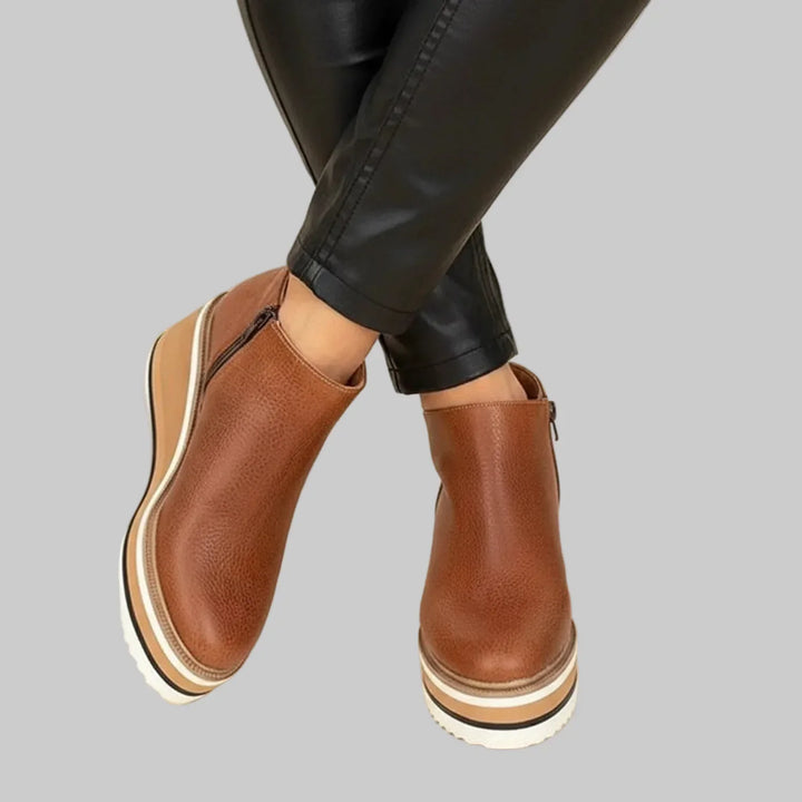 Fayloria - Botines de cuña cómodos