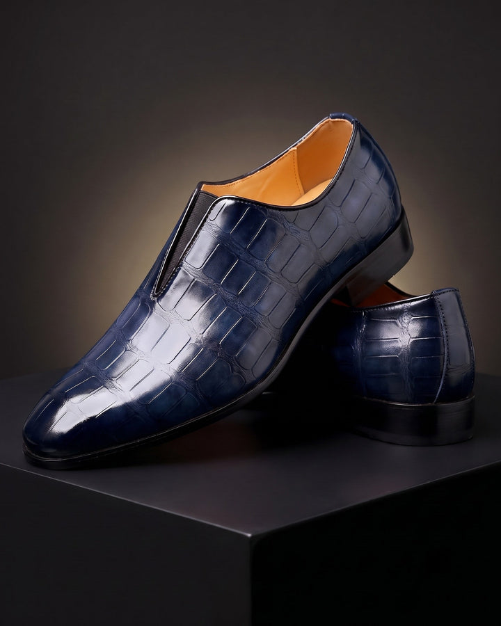 Denton - Mocasines efecto cocodrilo