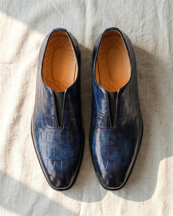 Denton - Mocasines efecto cocodrilo