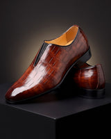 Denton - Mocasines efecto cocodrilo