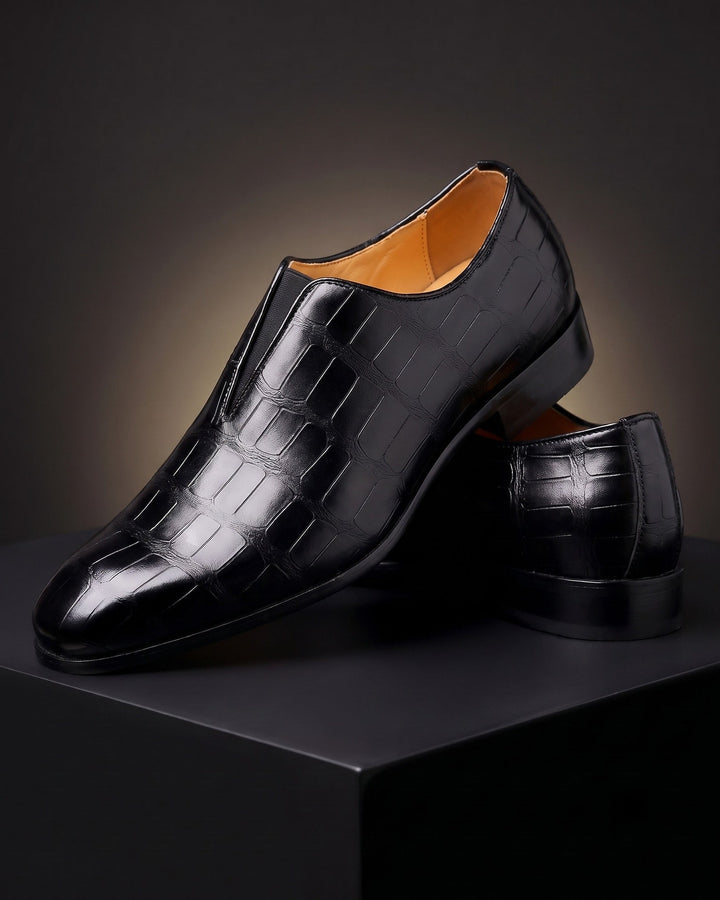 Denton - Mocasines efecto cocodrilo