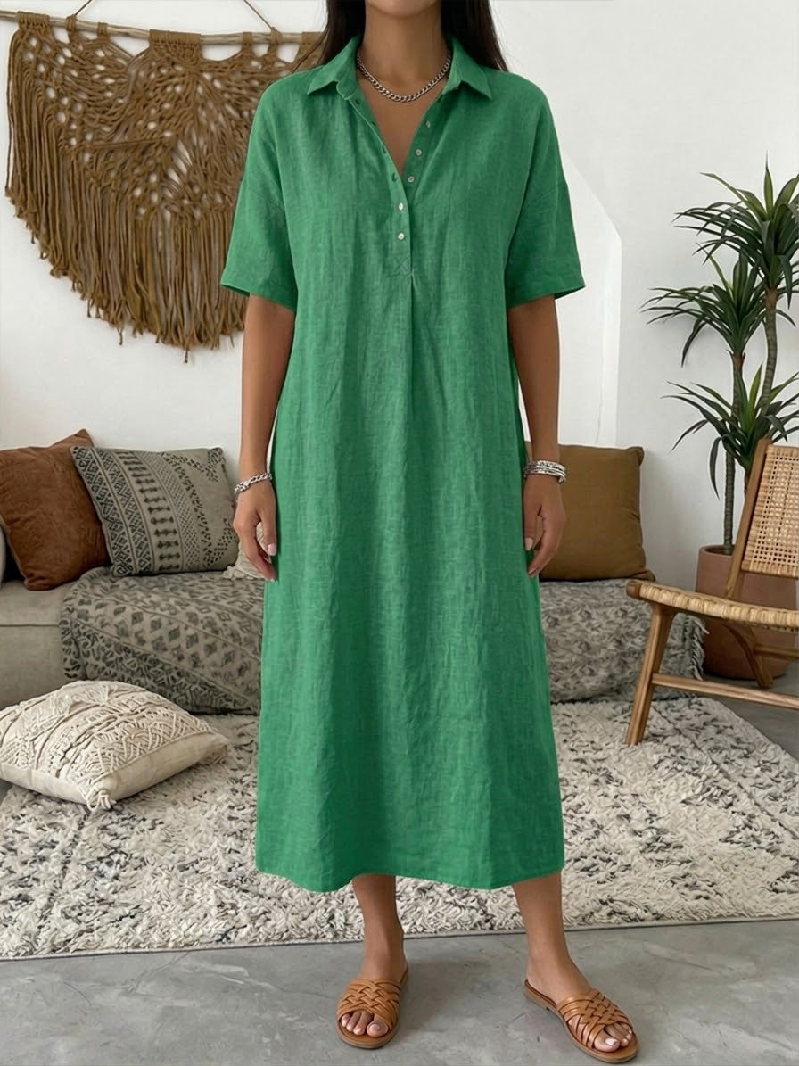 Isavelle - Vestido camisero fluido