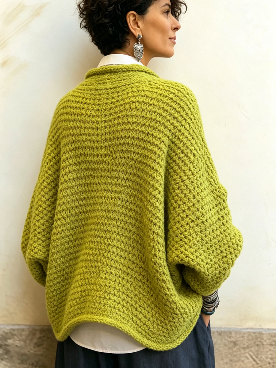 Orelle - Jersey texturizado con escote en V