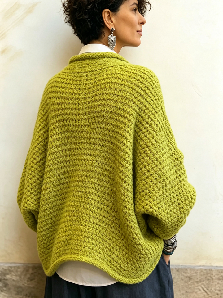 Orelle - Jersey texturizado con escote en V