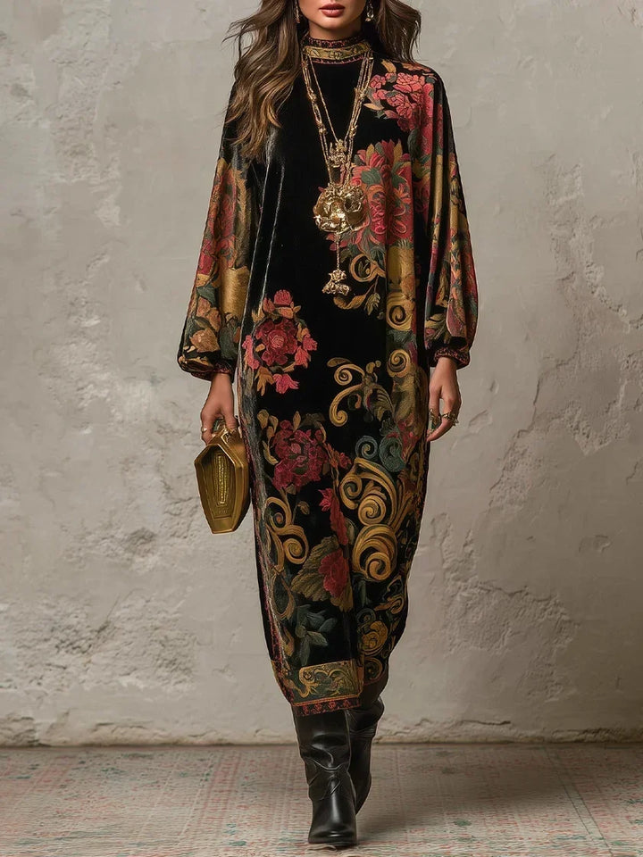 Gwenno - Vestido midi estampado de lujo