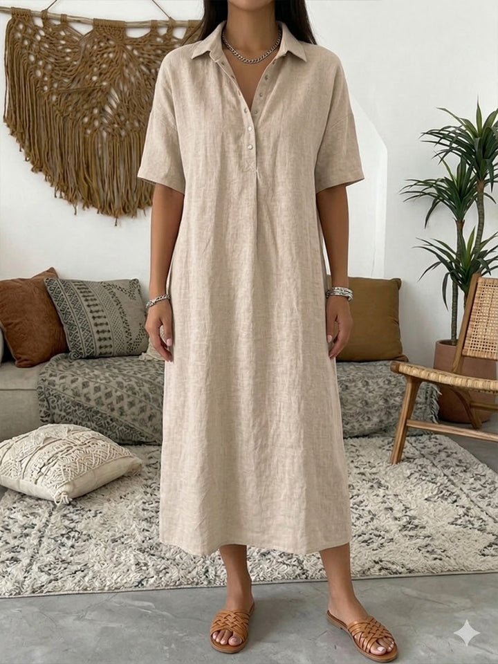 Isavelle - Vestido camisero fluido