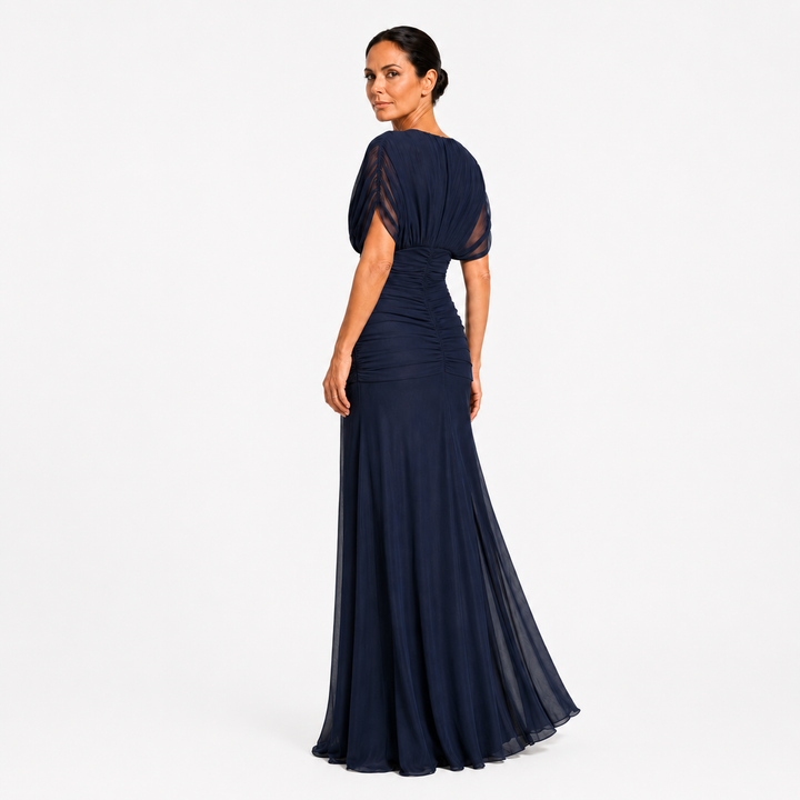 Lileas - vestido de noche plisado de tacto suave