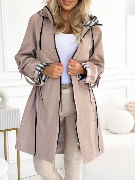 Alvenessa - Chaqueta con capucha y cremallera para cualquier clima