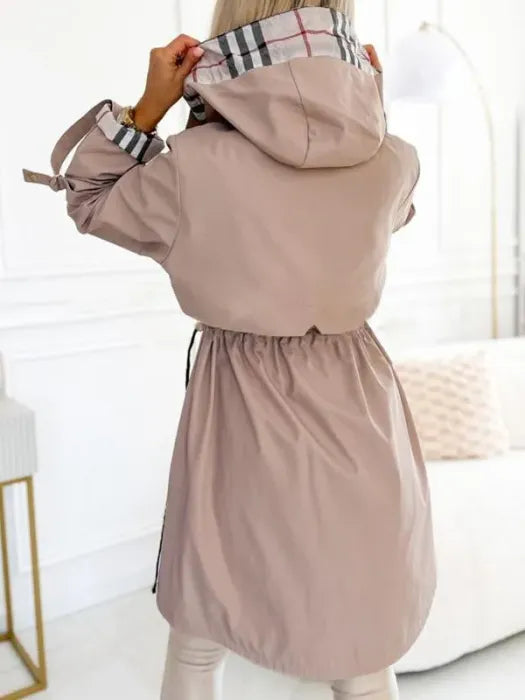 Alvenessa - Chaqueta con capucha y cremallera para cualquier clima