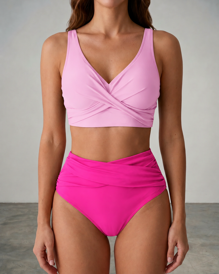 Avelyn - Bikini cruzado efecto moldeador