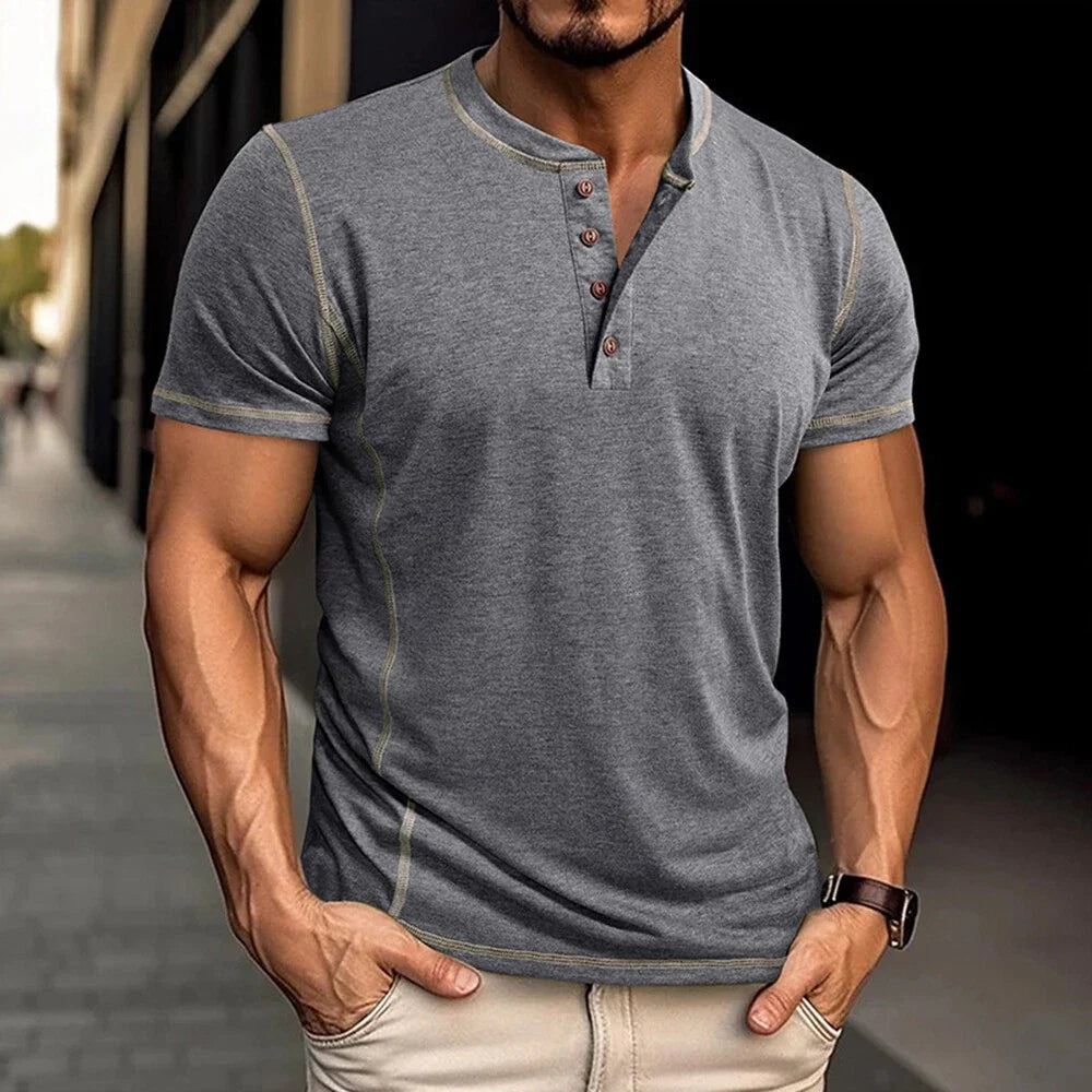 Bardwell - Camiseta henley suave al tacto