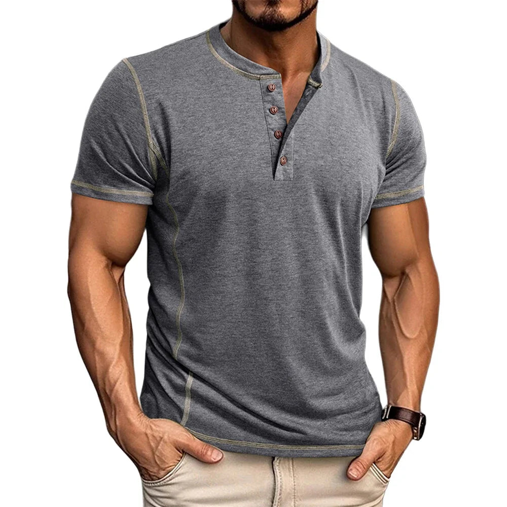 Bardwell - Camiseta henley suave al tacto