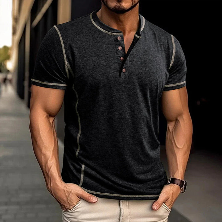 Bardwell - Camiseta henley suave al tacto
