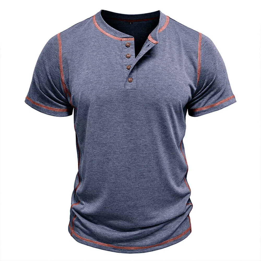 Bardwell - Camiseta henley suave al tacto
