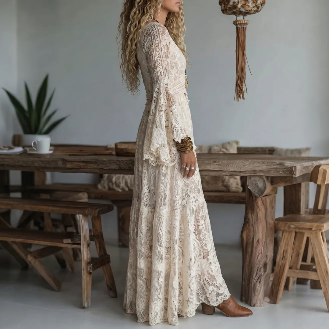 Lucasta - Vestido largo boho premium