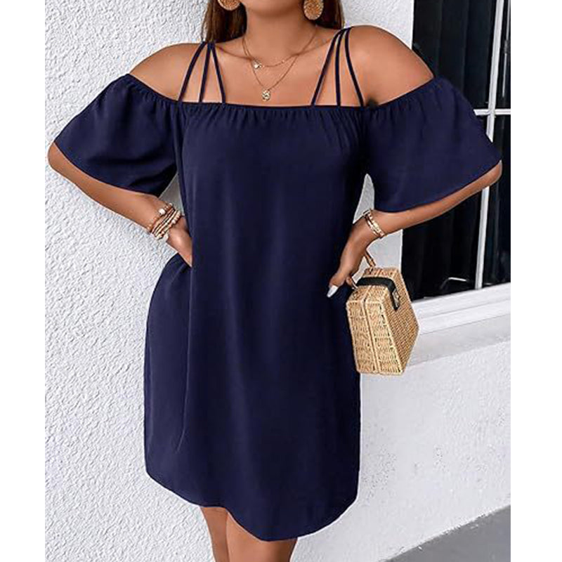 Alissia - Vestido ligero con escote Bardot