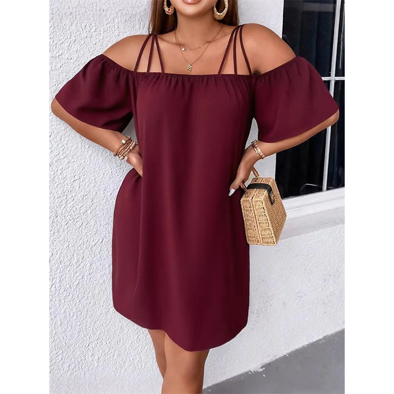 Alissia - Vestido ligero con escote Bardot