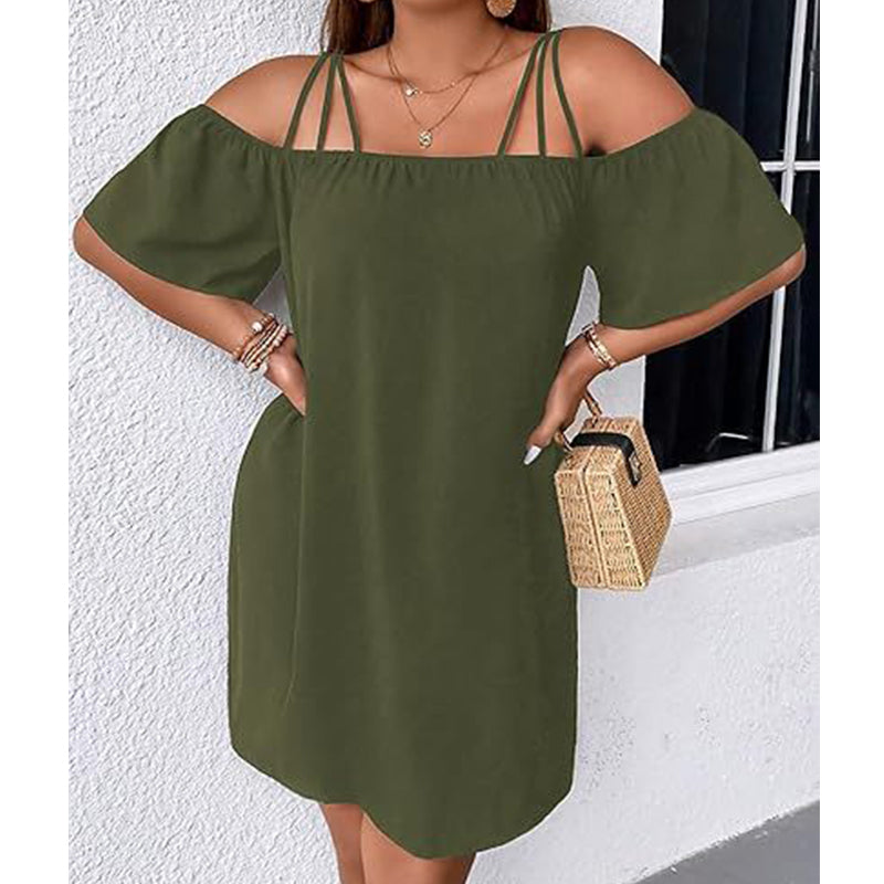 Alissia - Vestido ligero con escote Bardot