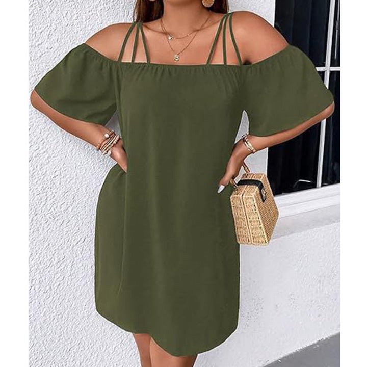 Alissia - Vestido ligero con escote Bardot