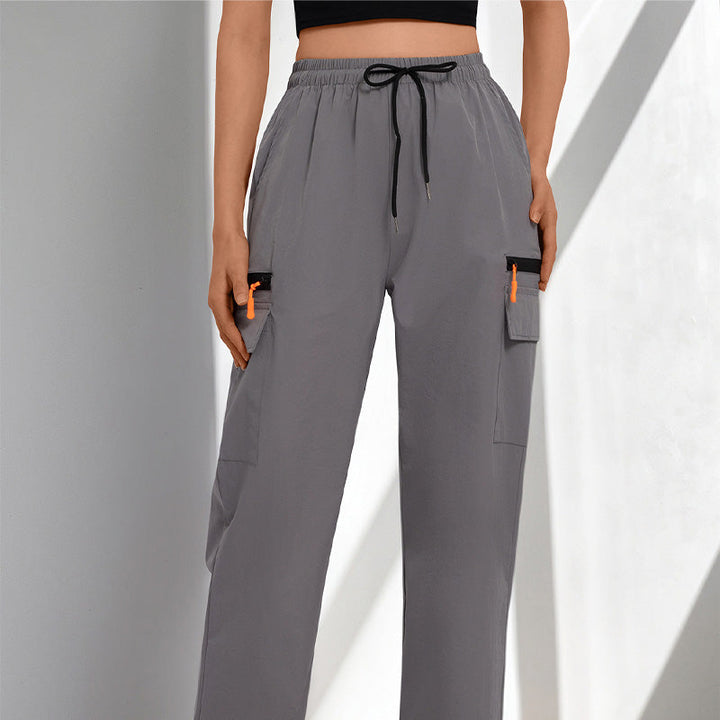 Becca - Pantalón cargo con cordón ajustable