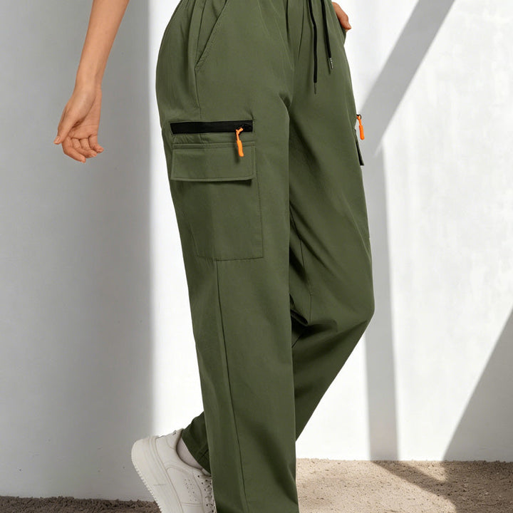 Becca - Pantalón cargo con cordón ajustable