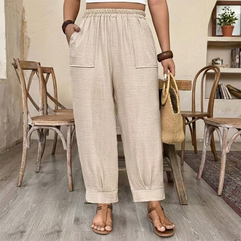 Perdita - Pantalón de pernera ancha y tacto suave