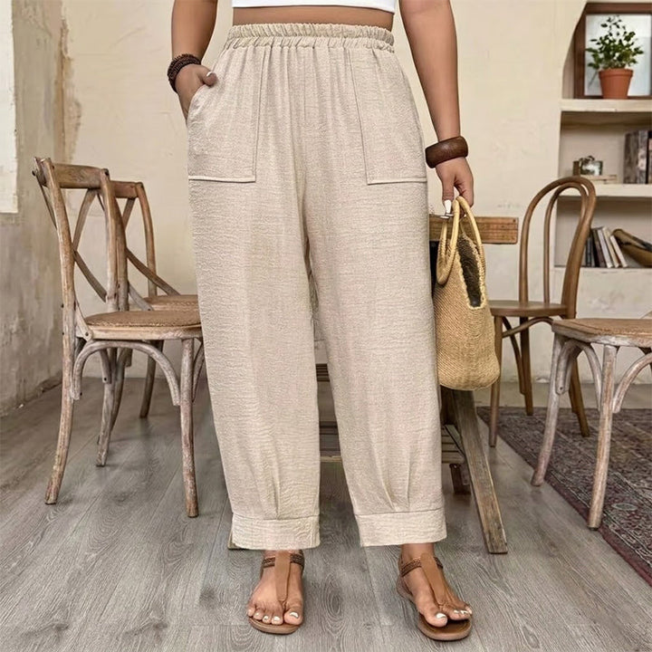 Perdita - Pantalón de pernera ancha y tacto suave