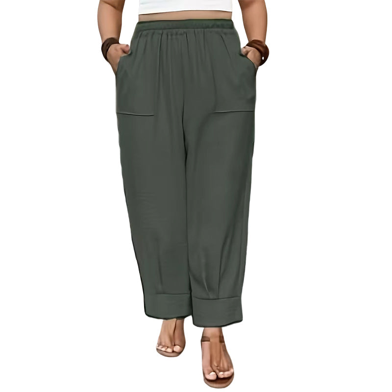 Perdita - Pantalón de pernera ancha y tacto suave