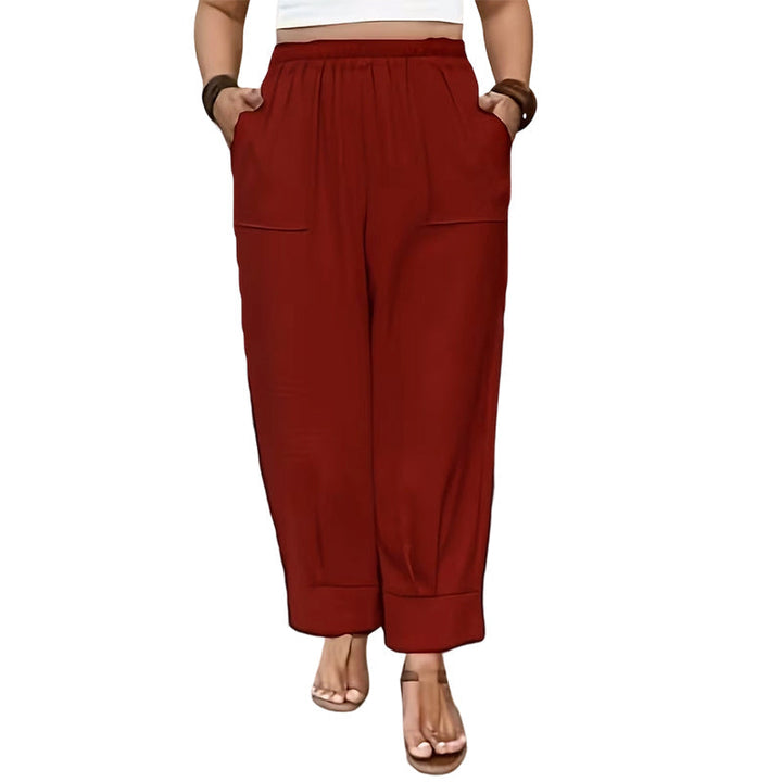 Perdita - Pantalón de pernera ancha y tacto suave