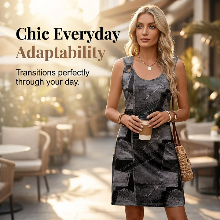 Havilah - Vestido efecto denim y tacto suave