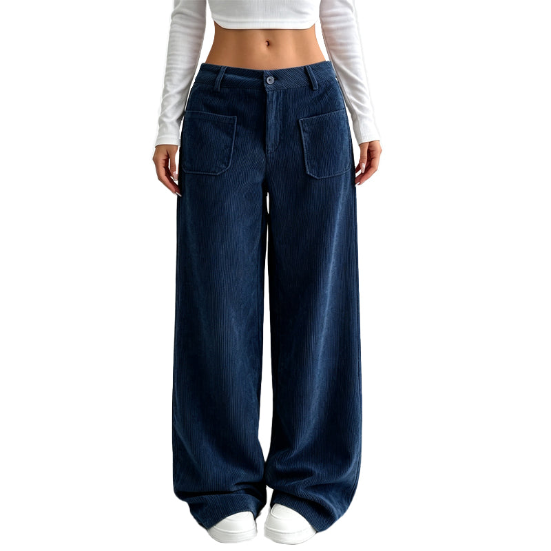 Irma - Pantalones de pernera ancha de tacto suave