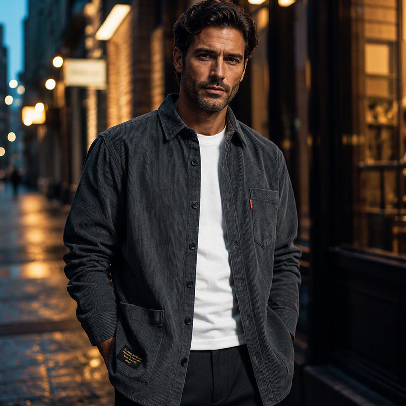 Jasten - Sobrecamisa de pana vintage