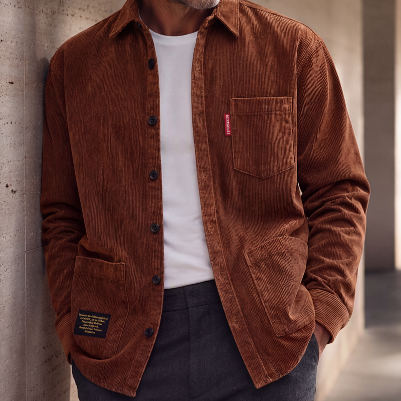 Jasten - Sobrecamisa de pana vintage