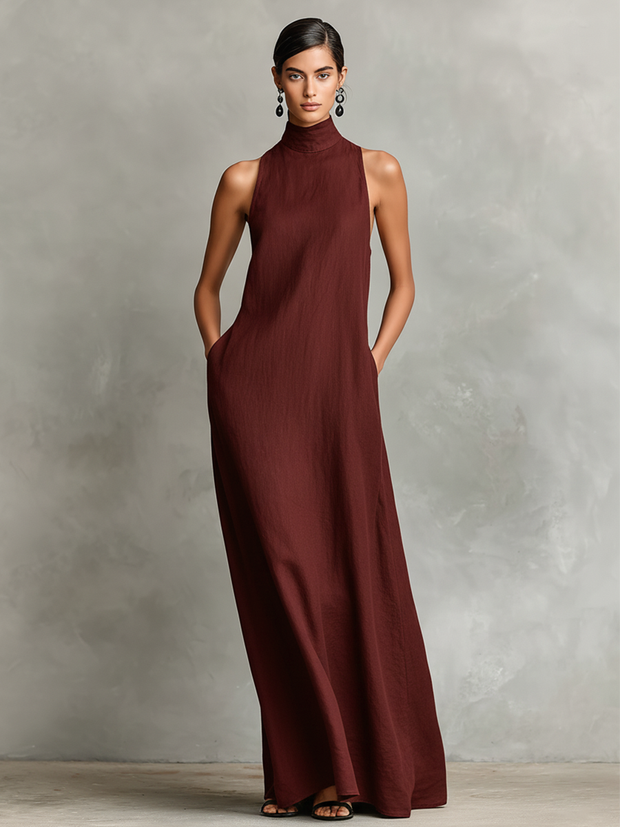 Adelaida - Vestido largo de lino ligero